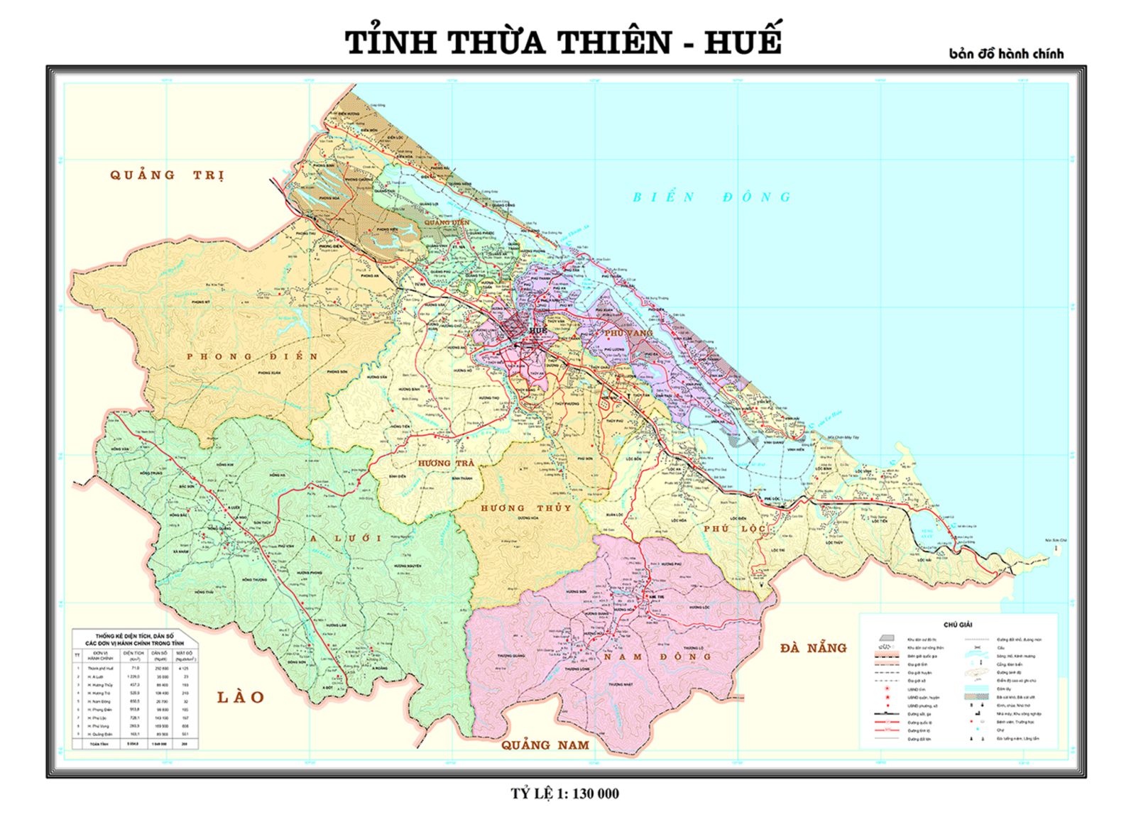Vị trí địa lý Thừa Thiên Huế